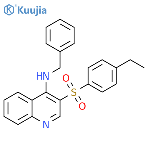 N-benzyl-3-(4-ethylbenzenesulfonyl)quinolin-4-amine structure