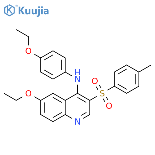 6-ethoxy-N-(4-ethoxyphenyl)-3-(4-methylbenzenesulfonyl)quinolin-4-amine structure