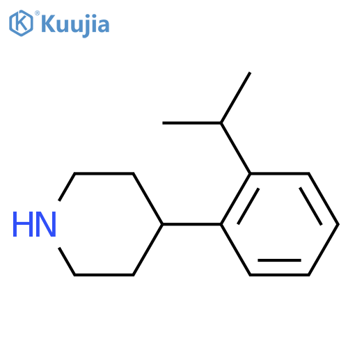 4-2-(propan-2-yl)phenylpiperidine structure