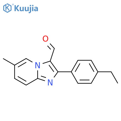 2-(4-Ethylphenyl)-6-methylimidazo[1,2-a]pyridine-3-carbaldehyde structure