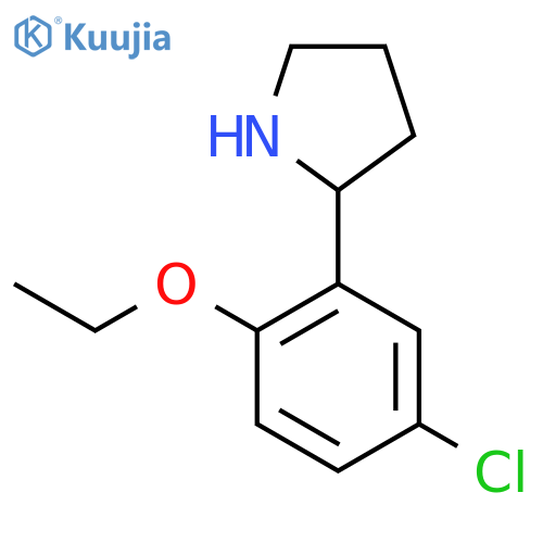 2-(5-chloro-2-ethoxyphenyl)pyrrolidine structure