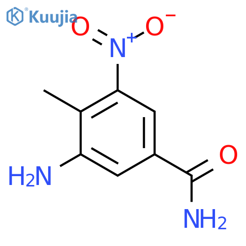 3-Amino-4-methyl-5-nitrobenzamide structure