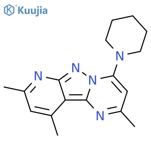4,11,13-trimethyl-6-(piperidin-1-yl)-3,7,8,10-tetraazatricyclo7.4.0.0^{2,7}trideca-1,3,5,8,10,12-hexaene structure