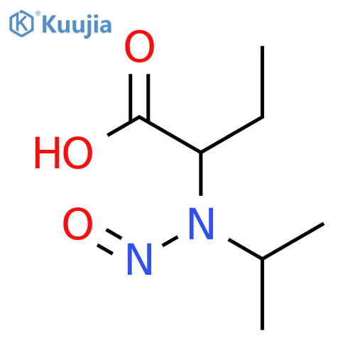 Butanoic acid, 2-[(1-methylethyl)nitrosoamino]- structure