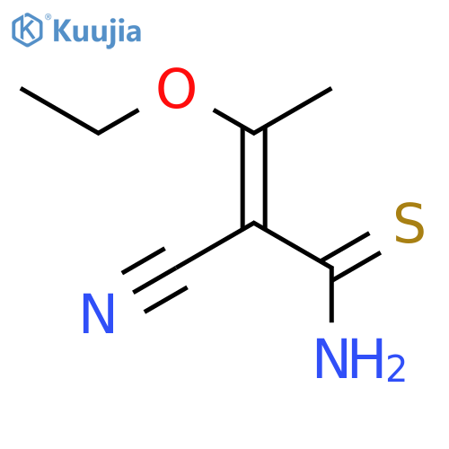 (E)-2-Cyano-3-ethoxybut-2-enethioamide structure