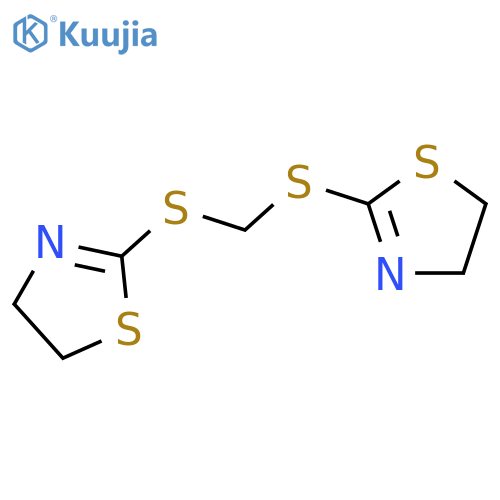 Thiazole, 2,2'-[methylenebis(thio)]bis[4,5-dihydro- structure