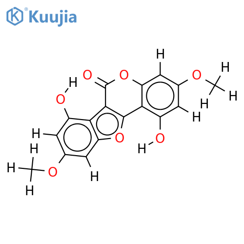 1,7-dihydroxy-3,9-dimethoxycoumestan structure