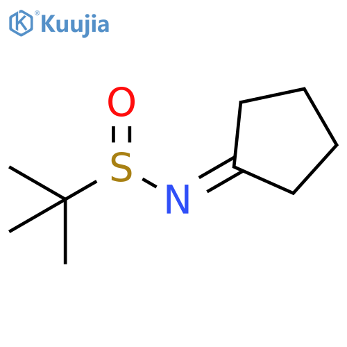2-Propanesulfinamide, N-cyclopentylidene-2-methyl- structure