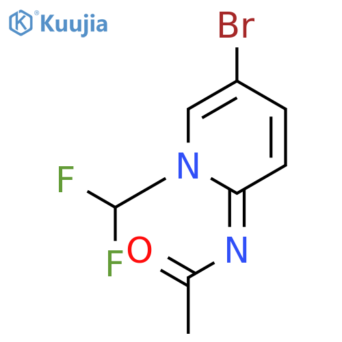 Acetamide, N-[5-bromo-1-(difluoromethyl)-2(1H)-pyridinylidene]- structure