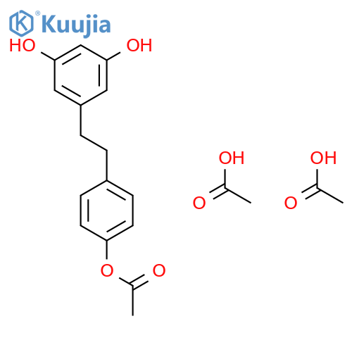 1,3-Benzenediol, 5-[2-[4-(acetyloxy)phenyl]ethyl]-, diacetate structure