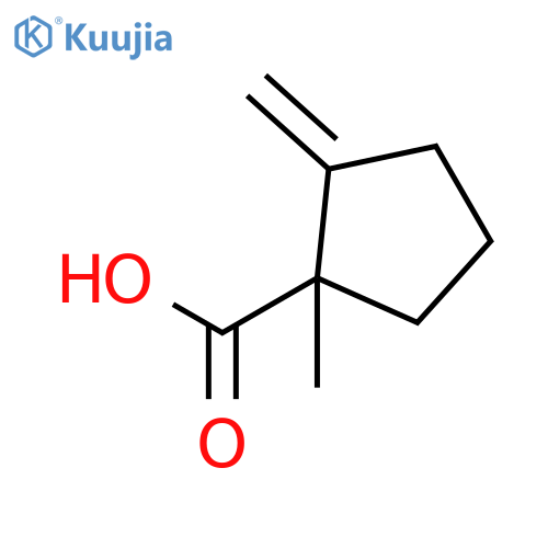 Cyclopentanecarboxylic acid, 1-methyl-2-methylene- structure