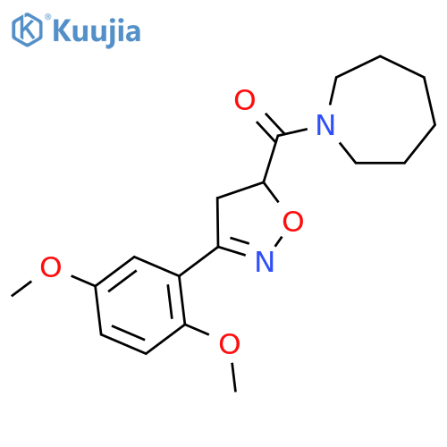 1-{[3-(2,5-dimethoxyphenyl)-4,5-dihydroisoxazol-5-yl]carbonyl}azepane structure