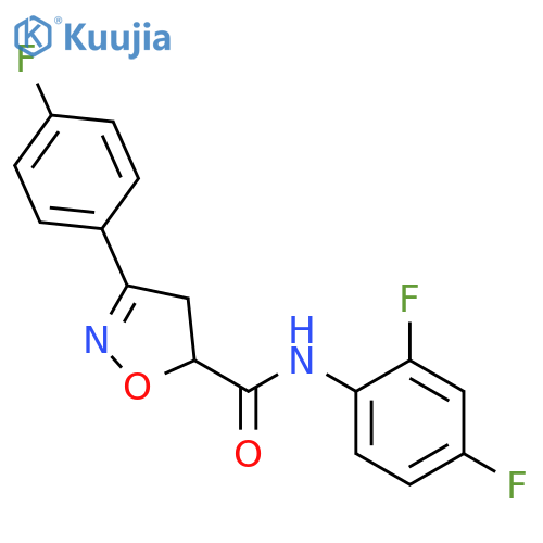 <br>3-(4-Fluoro-phenyl)-4,5-dihydro-isoxazole-5-carboxylic acid (2,4-difluoro-p henyl)-amide structure