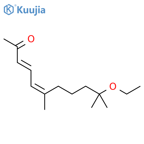 3,5-Undecadien-2-one, 10-ethoxy-6,10-dimethyl-, (E,Z)- structure