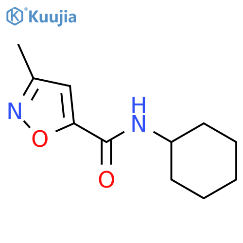 3-Methyl-isoxazole-5-carboxylic acid cyclohexylamide structure
