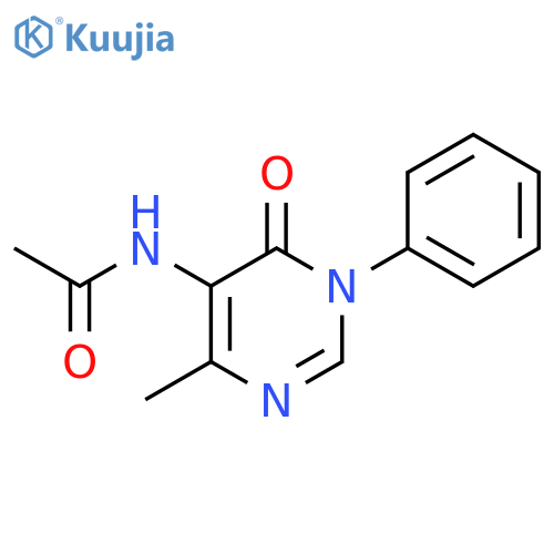 Acetamide,N-(1,6-dihydro-4-methyl-6-oxo-1-phenyl-5-pyrimidinyl)- structure