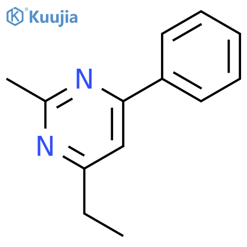 Pyrimidine, 4-ethyl-2-methyl-6-phenyl- structure