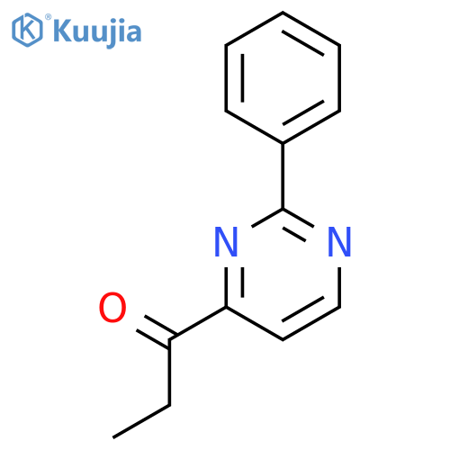 1-Propanone, 1-(2-phenyl-4-pyrimidinyl)- structure
