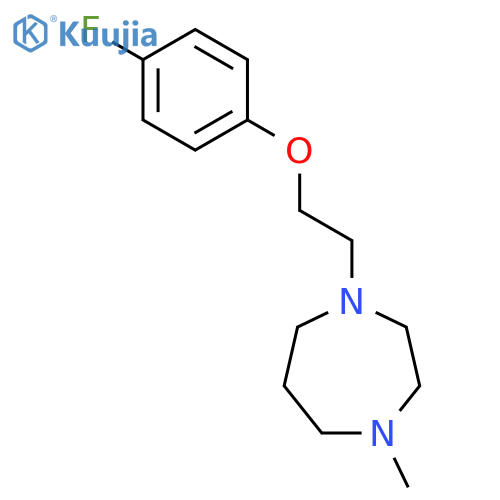 1H-1,4-DIAZEPINE, 1-[2-(4-FLUOROPHENOXY)ETHYL]HEXAHYDRO-4-METHYL- structure