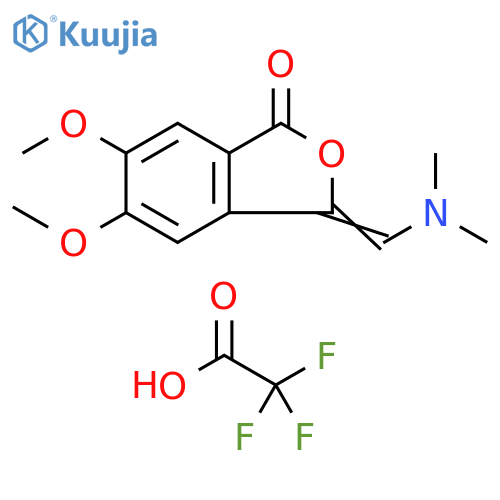 1(3H)-Isobenzofuranone, 3-[(dimethylamino)methylene]-5,6-dimethoxy-,trifluoroacetate structure