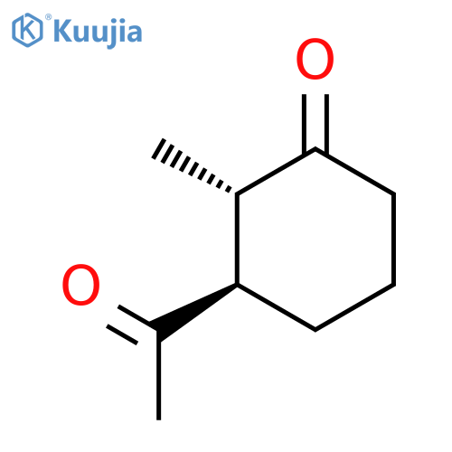 CYCLOHEXANONE, 3-ACETYL-2-METHYL-, TRANS- structure