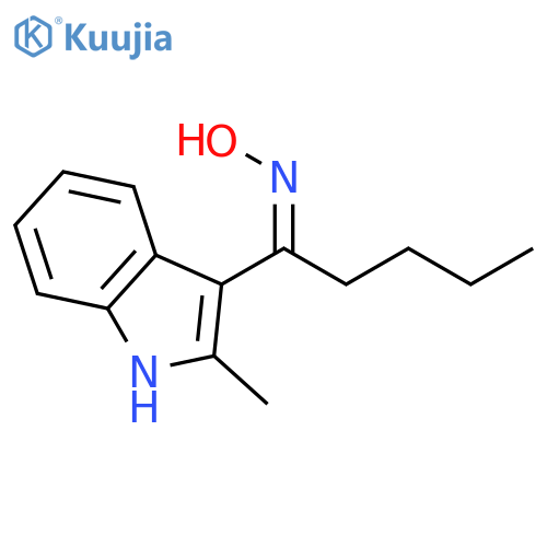 1-PENTANONE, 1-(2-METHYL-1H-INDOL-3-YL)-, OXIME, (Z)- structure