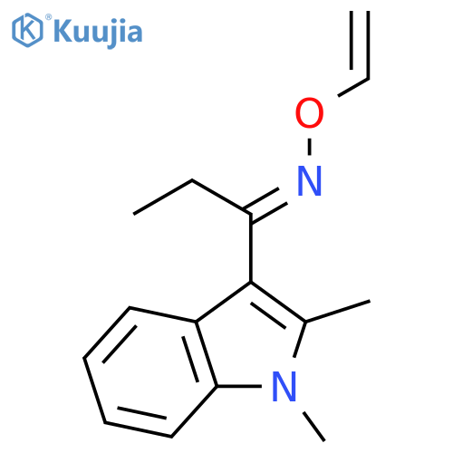 1-Propanone, 1-(1,2-dimethyl-1H-indol-3-yl)-, O-ethenyloxime, (E)- structure