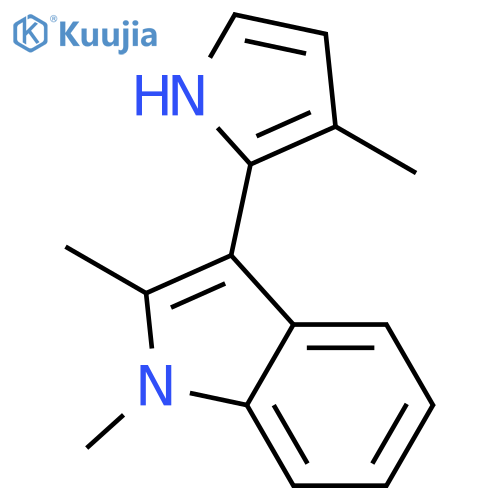 1H-Indole, 1,2-dimethyl-3-(3-methyl-1H-pyrrol-2-yl)- structure