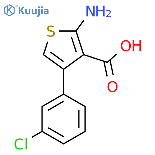 2-Amino-4-(3-chlorophenyl)thiophene-3-carboxylic acid structure