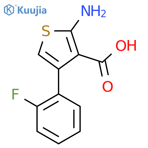 2-Amino-4-(2-fluorophenyl)thiophene-3-carboxylic acid structure