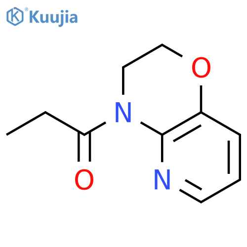 2H-Pyrido[3,2-b]-1,4-oxazine, 3,4-dihydro-4-(1-oxopropyl)- structure