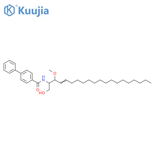 [1,1'-Biphenyl]-4-carboxamide,N-[1-(hydroxymethyl)-2-methoxy-3-nonadecenyl]- structure
