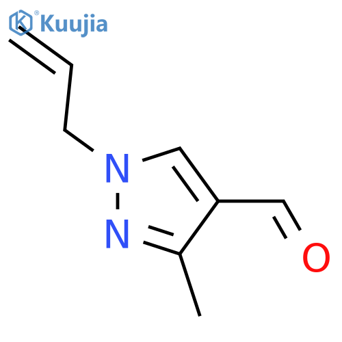 1-Allyl-3-methyl-1H-pyrazole-4-carbaldehyde structure