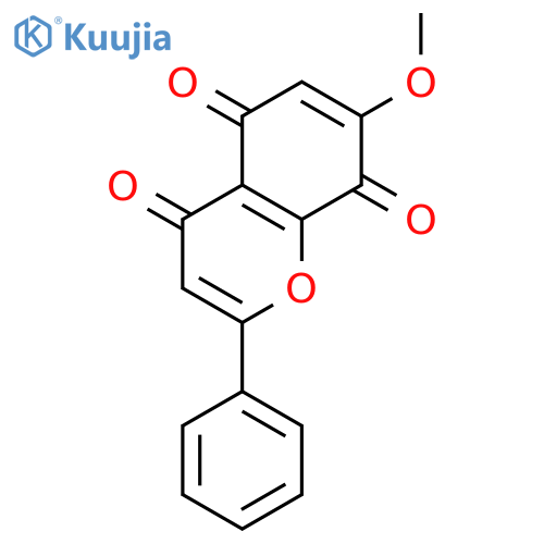 7-methoxy-2-phenyl-4H-chromene-4,5,8-trione structure