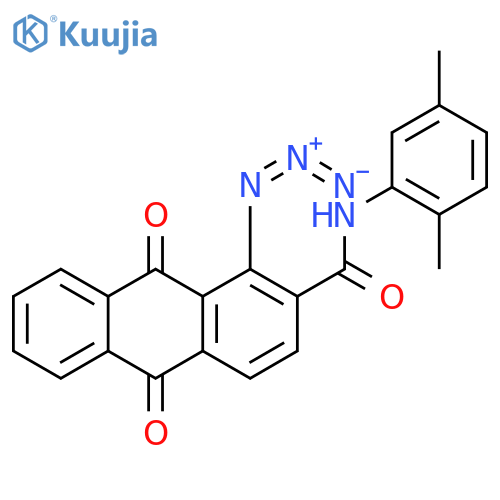 2-Anthracenecarboxamide, 1-azido-N-(2,5-dimethylphenyl)-9,10-dihydro-9,10-dioxo- structure