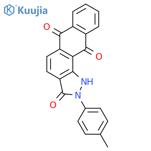 1H-ANTHRA[1,2-C]PYRAZOLE-3,6,11(2H)-TRIONE, 2-(4-METHYLPHENYL)- structure