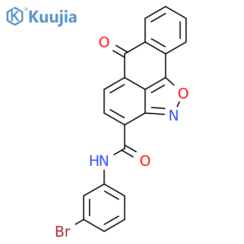 6H-Anthra[1,9-cd]isoxazole-3-carboxamide, N-(3-bromophenyl)-6-oxo- structure