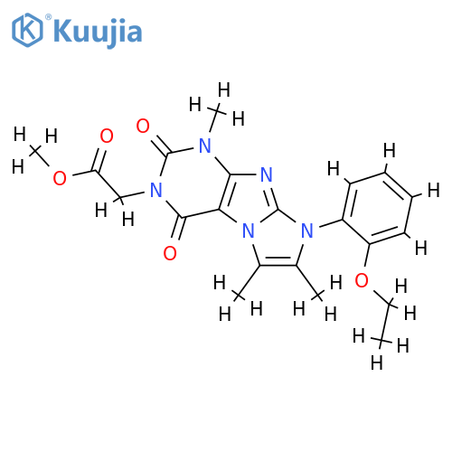 methyl 2-8-(2-ethoxyphenyl)-1,6,7-trimethyl-2,4-dioxo-1H,2H,3H,4H,8H-imidazo1,2-gpurin-3-ylacetate structure