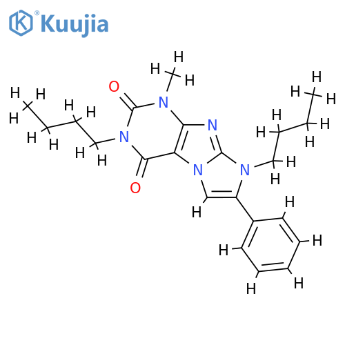 3,8-dibutyl-1-methyl-7-phenyl-1H,2H,3H,4H,8H-imidazo1,2-gpurine-2,4-dione structure