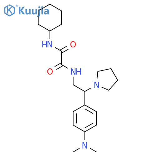 N'-cyclohexyl-N-{2-4-(dimethylamino)phenyl-2-(pyrrolidin-1-yl)ethyl}ethanediamide structure