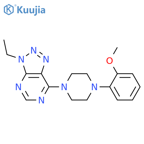 1-{3-ethyl-3H-1,2,3triazolo4,5-dpyrimidin-7-yl}-4-(2-methoxyphenyl)piperazine structure