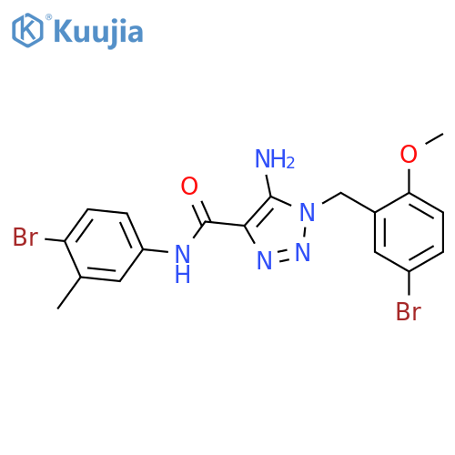 5-amino-1-(5-bromo-2-methoxyphenyl)methyl-N-(4-bromo-3-methylphenyl)-1H-1,2,3-triazole-4-carboxamide structure