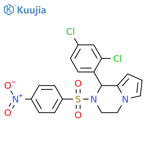 1-(2,4-dichlorophenyl)-2-(4-nitrobenzenesulfonyl)-1H,2H,3H,4H-pyrrolo1,2-apyrazine structure