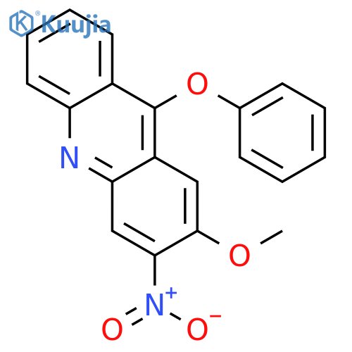 Acridine, 2-methoxy-3-nitro-9-phenoxy- structure