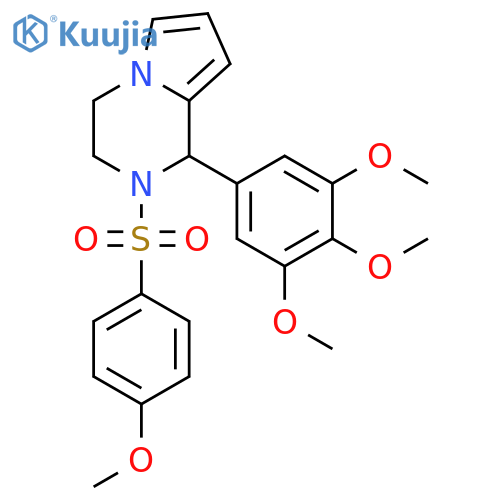 2-(4-methoxybenzenesulfonyl)-1-(3,4,5-trimethoxyphenyl)-1H,2H,3H,4H-pyrrolo1,2-apyrazine structure