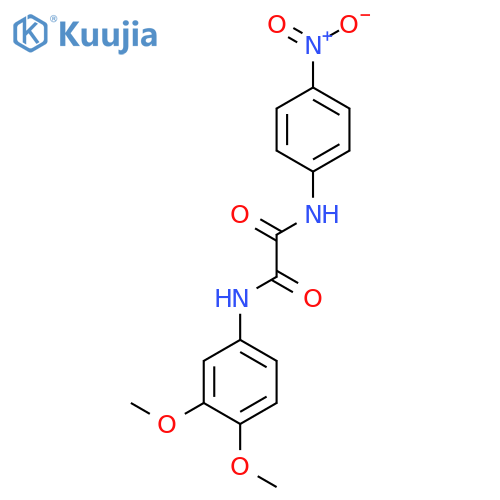 N'-(3,4-dimethoxyphenyl)-N-(4-nitrophenyl)ethanediamide structure