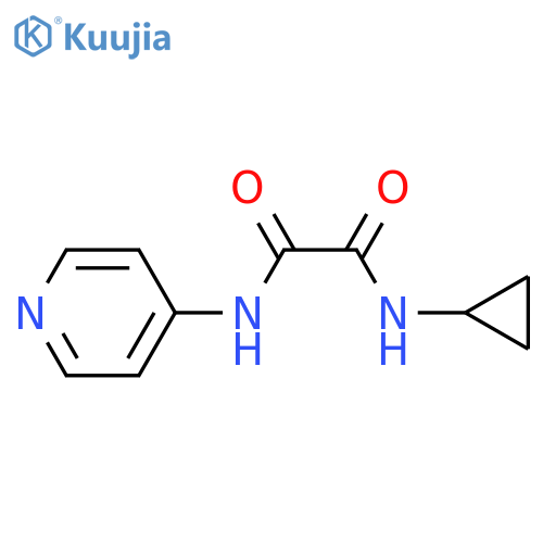 N-cyclopropyl-N'-(pyridin-4-yl)ethanediamide structure