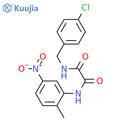 N'-(4-chlorophenyl)methyl-N-(2-methyl-5-nitrophenyl)ethanediamide structure