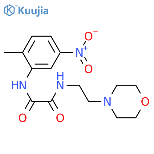 N'-(2-methyl-5-nitrophenyl)-N-(2-morpholin-4-ylethyl)oxamide structure