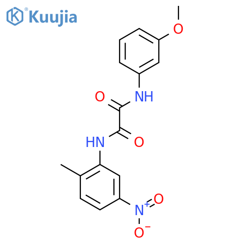 N'-(3-methoxyphenyl)-N-(2-methyl-5-nitrophenyl)ethanediamide structure